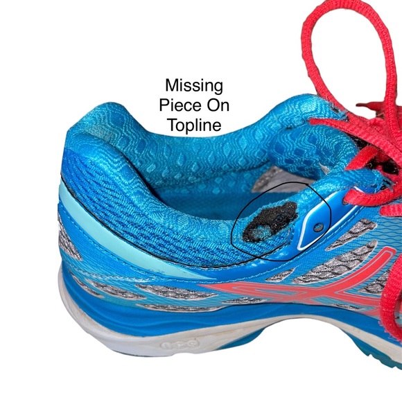 Asics Gel Cumulus 17 Women’s size 7 Silver Blue Pink Athletic Sneaker T5D8N - Picture 13 of 14